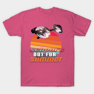 cute retro last day of school school's out for summer teacher T-Shirt